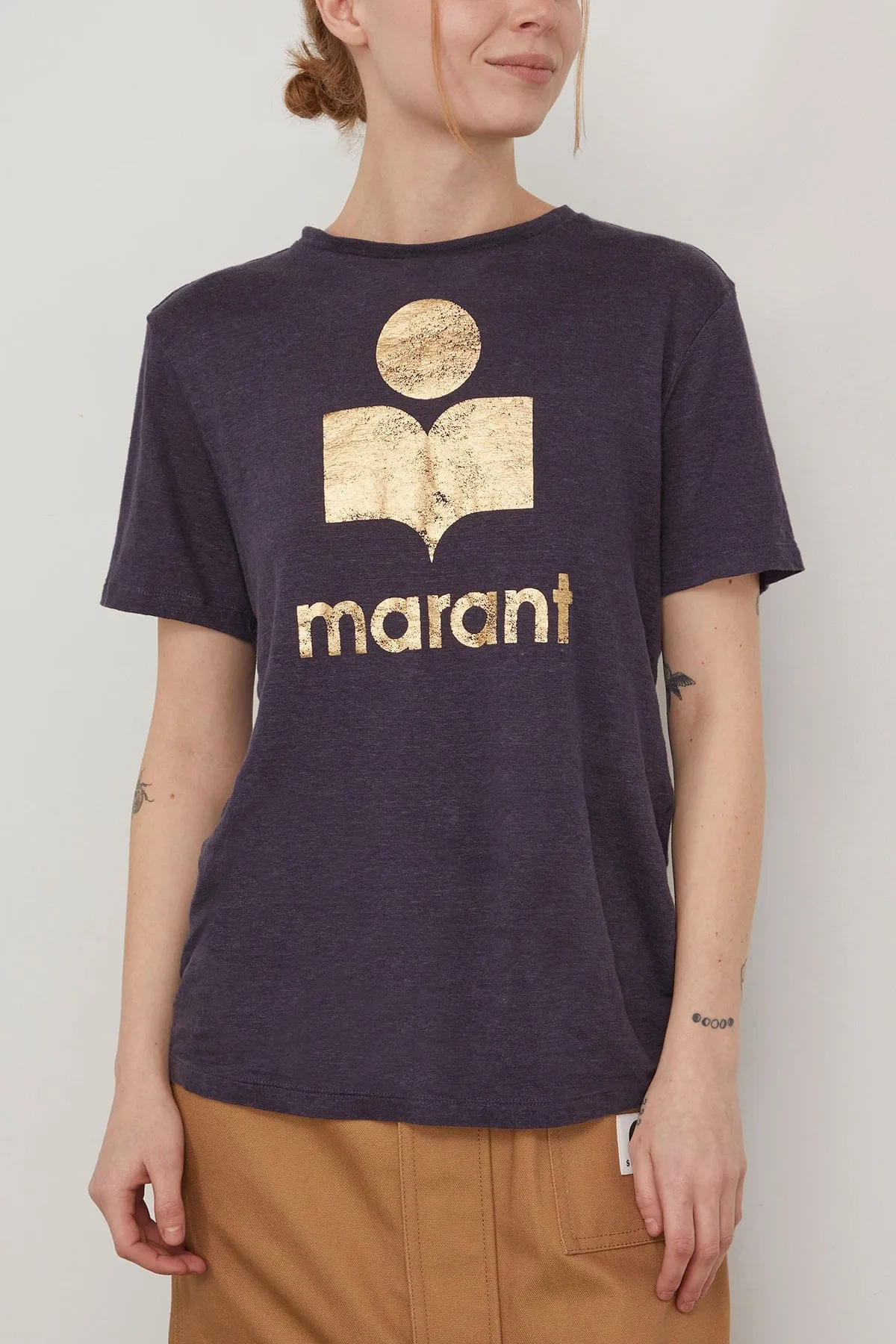 Zewel T-Shirt in Faded Night/Gold